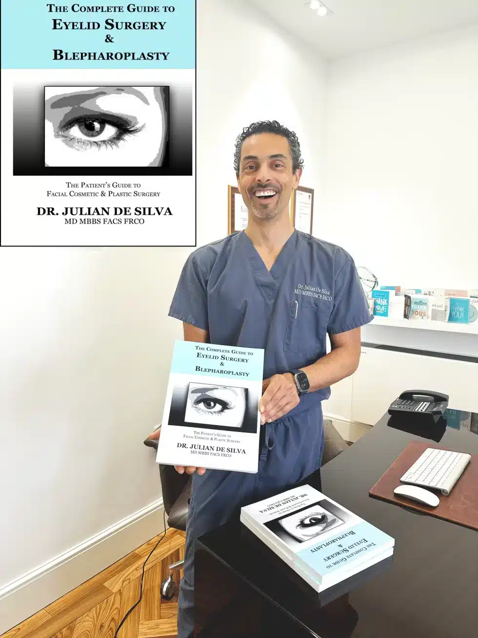Dr De Silva's Blepharoplasty Patient Guide book
