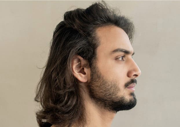 After a Male Nose Job - male model