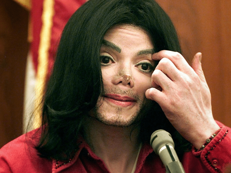 Michael lived most of his life with his natural-born look. 