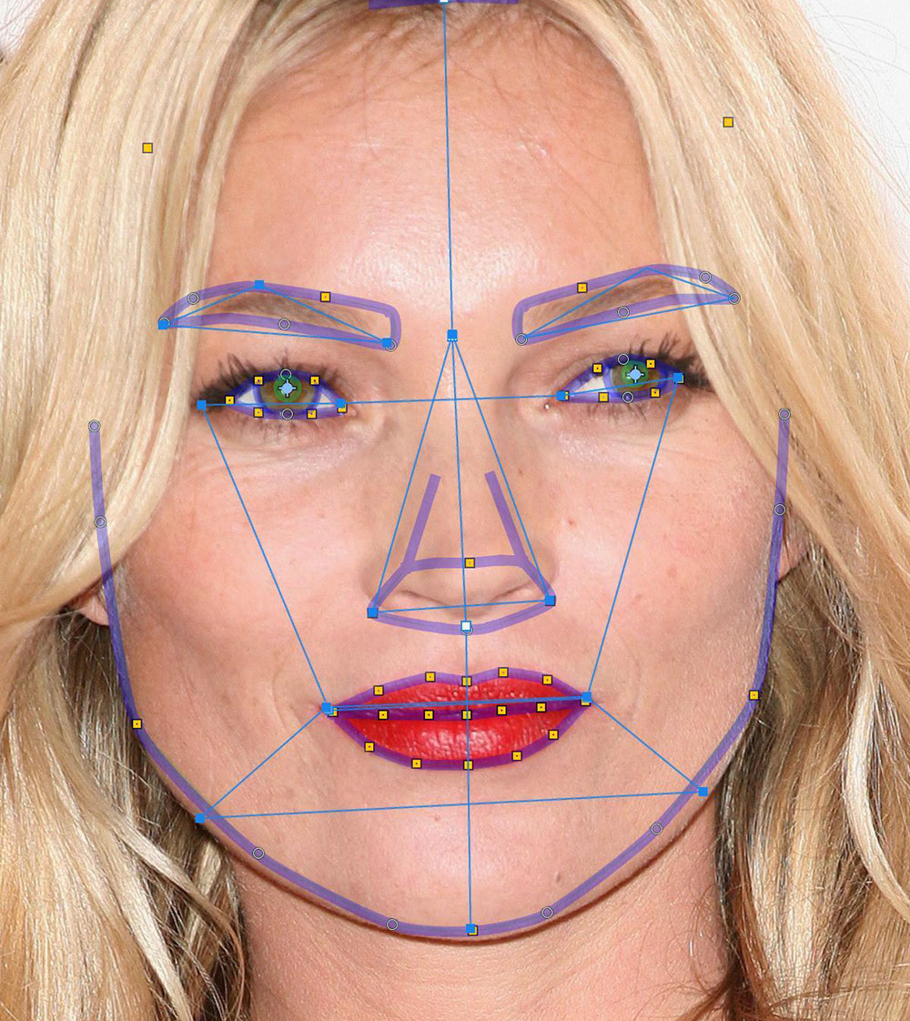 Kate Moss - golden ratio